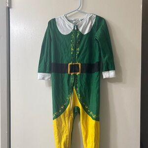 Festive Green and Yellow Buddy the Elf PJs for Kids